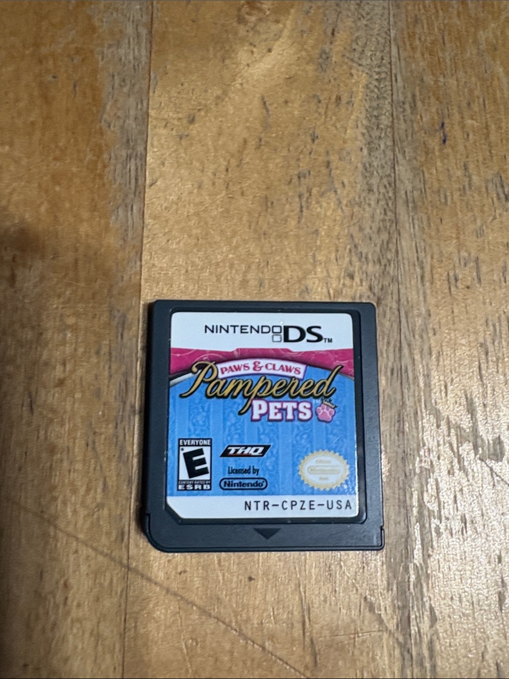 Nintendo DS Paws and Claws Pampered Pets Game Cartridge